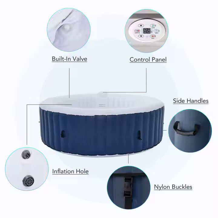 Outdoor Use 6 Person Round Inf - Spa & Wellness Dr Roy Sothers 评论和价格