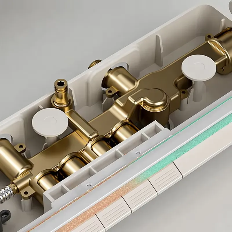 Brass Digital Waterfall Shower - Spa & Wellness Dr Roy Sothers 评论和价格