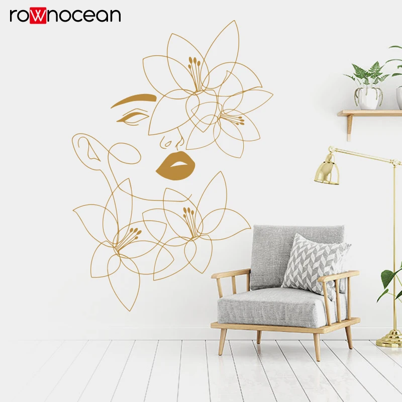 One Line Wall Decals Beauty Wa - Spa Wellness In 评论和价格