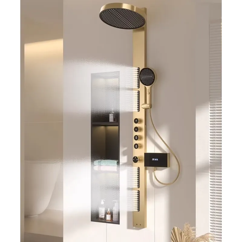 Brass Rainfall Shower Panel Se - Spa & Wellness Dr Roy Sothers 评论和价格